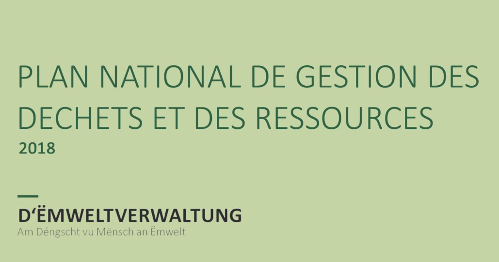 Plan national de gestion des déchets