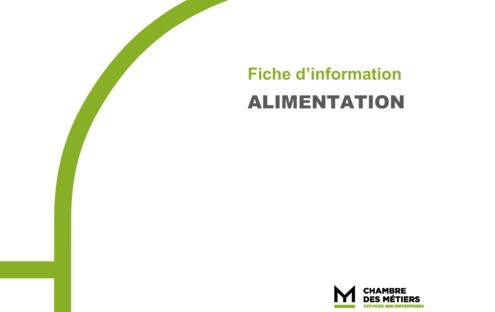 Fiche d'information « Alimentation » - Français